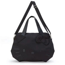 Cargar imagen en el visor de la galería, Hello Kitty Black Expandable Travel Tote Bag – Waterproof Weekender & Gym Duffel Bag