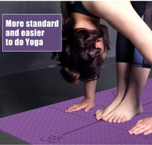 Cargar imagen en el visor de la galería, Esterilla de yoga BodySmarty™ (ecológica y con sistema de alineación)