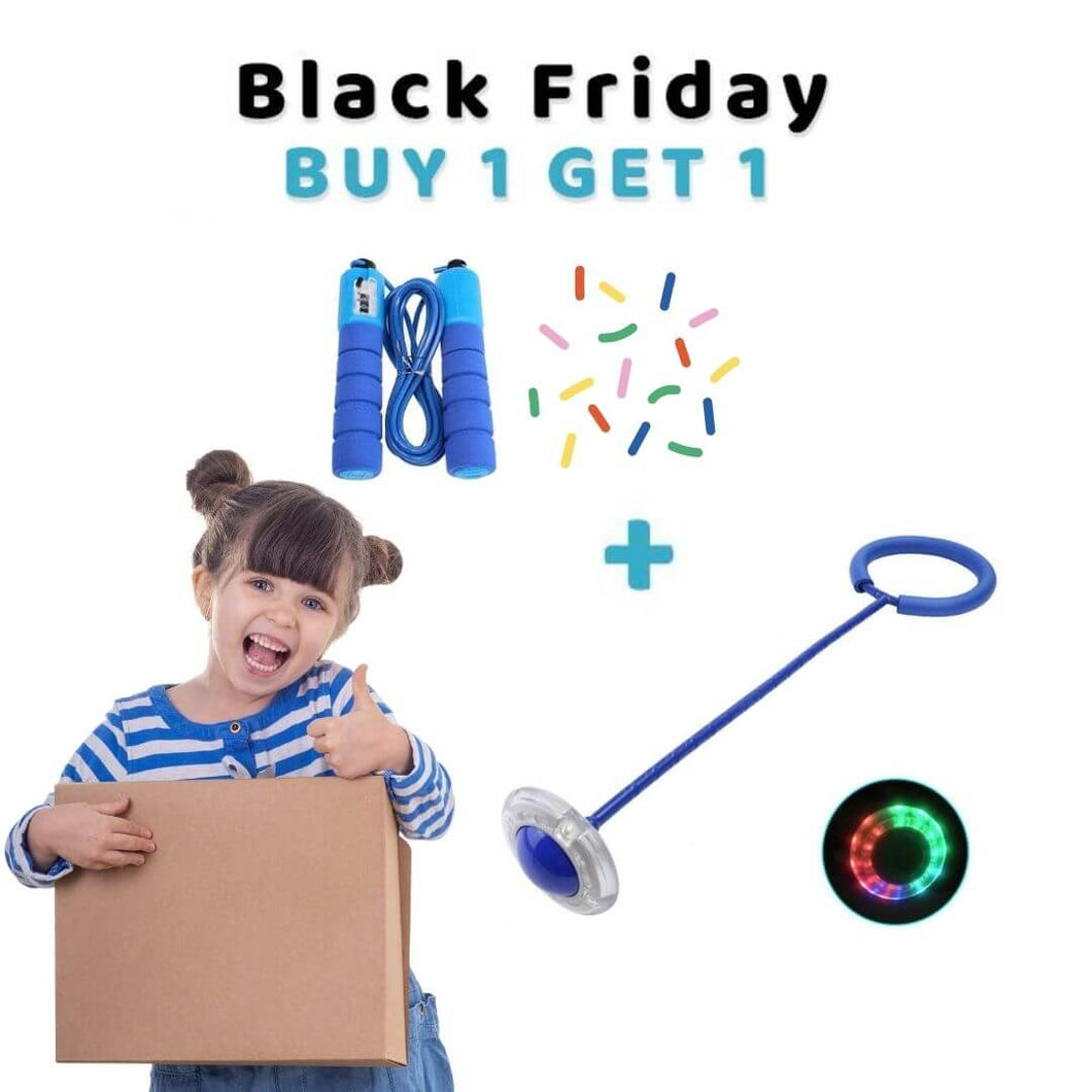 BodySmarty™ Flashing Skipping Ball + Skipping rope with counter for FREE!